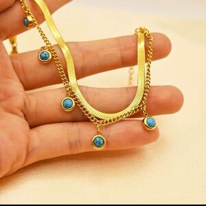 18k gold plated stainless steel bracelet